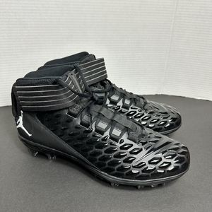 Nike Air Jordan Force Savage Pro 2 Mens Size 13.5 Football Cleats Blk CV1663-003